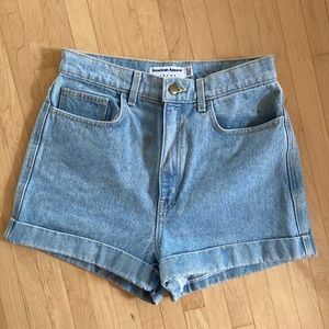 American Apparel high waisted shorts